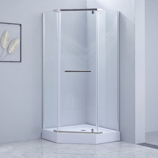 Душевая кабина Lidz Dozorca SC90x90.CRM.LOW.TR, стекло прозрачное 6 мм SD00039823 фото