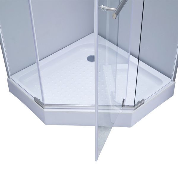 Душевая кабина Lidz Dozorca SC90x90.CRM.LOW.TR, стекло прозрачное 6 мм SD00039823 фото