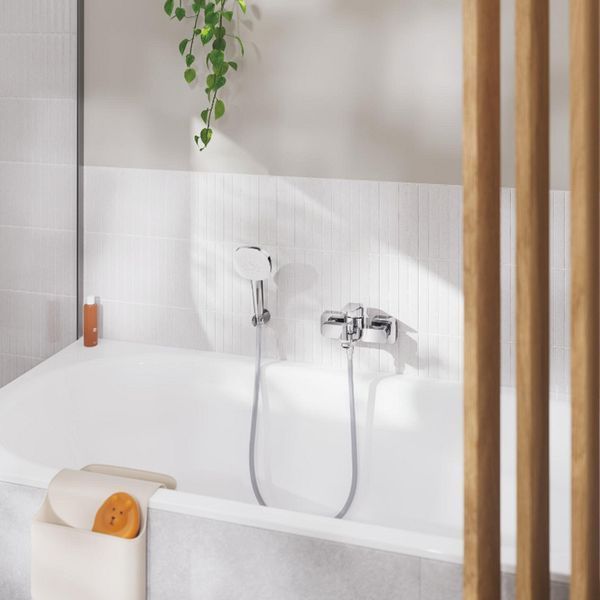 Смеситель для ванны Grohe Cubeo с душевым набором, хром. 1018140000 фото